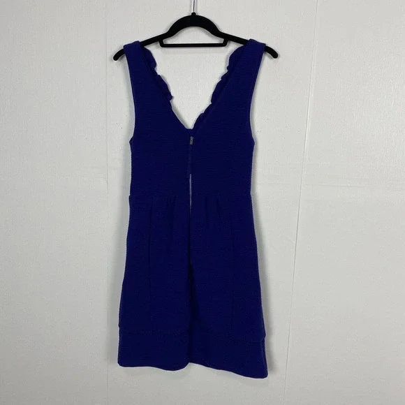Anthropologie Maeve NWT Blue Ottoman Cocktail Dress Size Petite Small. - Picture 5 of 15